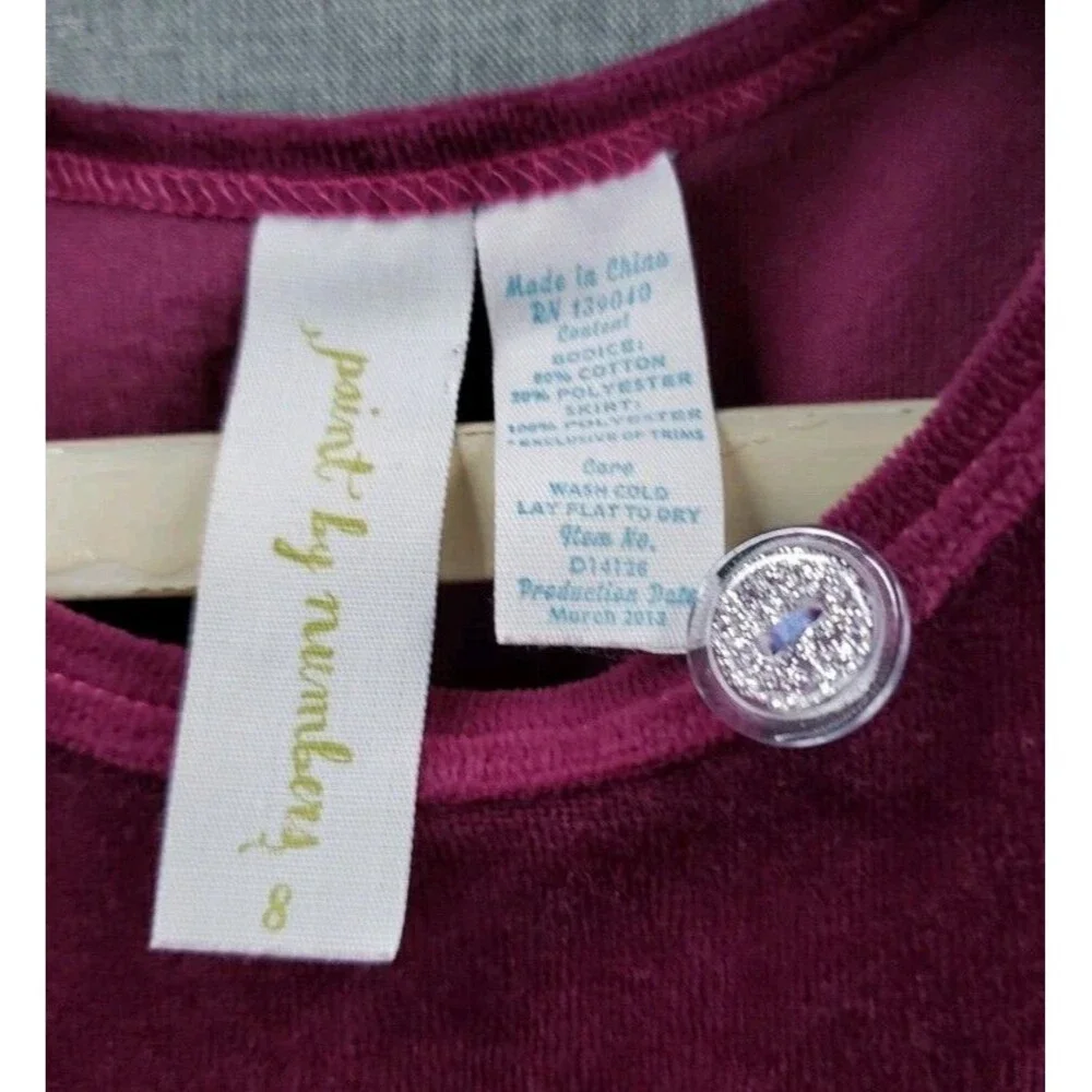 Matilda Jane Paint by Numbers Miss Fancy Velvet Tulle Sash Overskirt Dress Sz 8